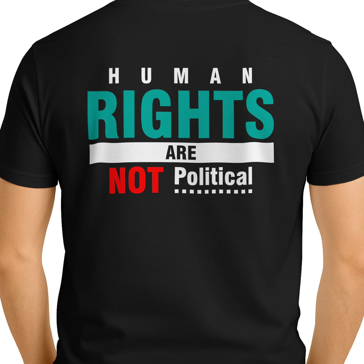 Human Rights Are Not Political - Social Justice & Equality Graphic