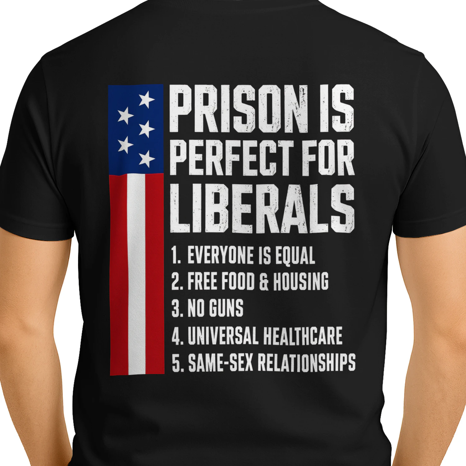 Prison Is Perfect For Liberals - Funny Conservative Political Satire Graphic