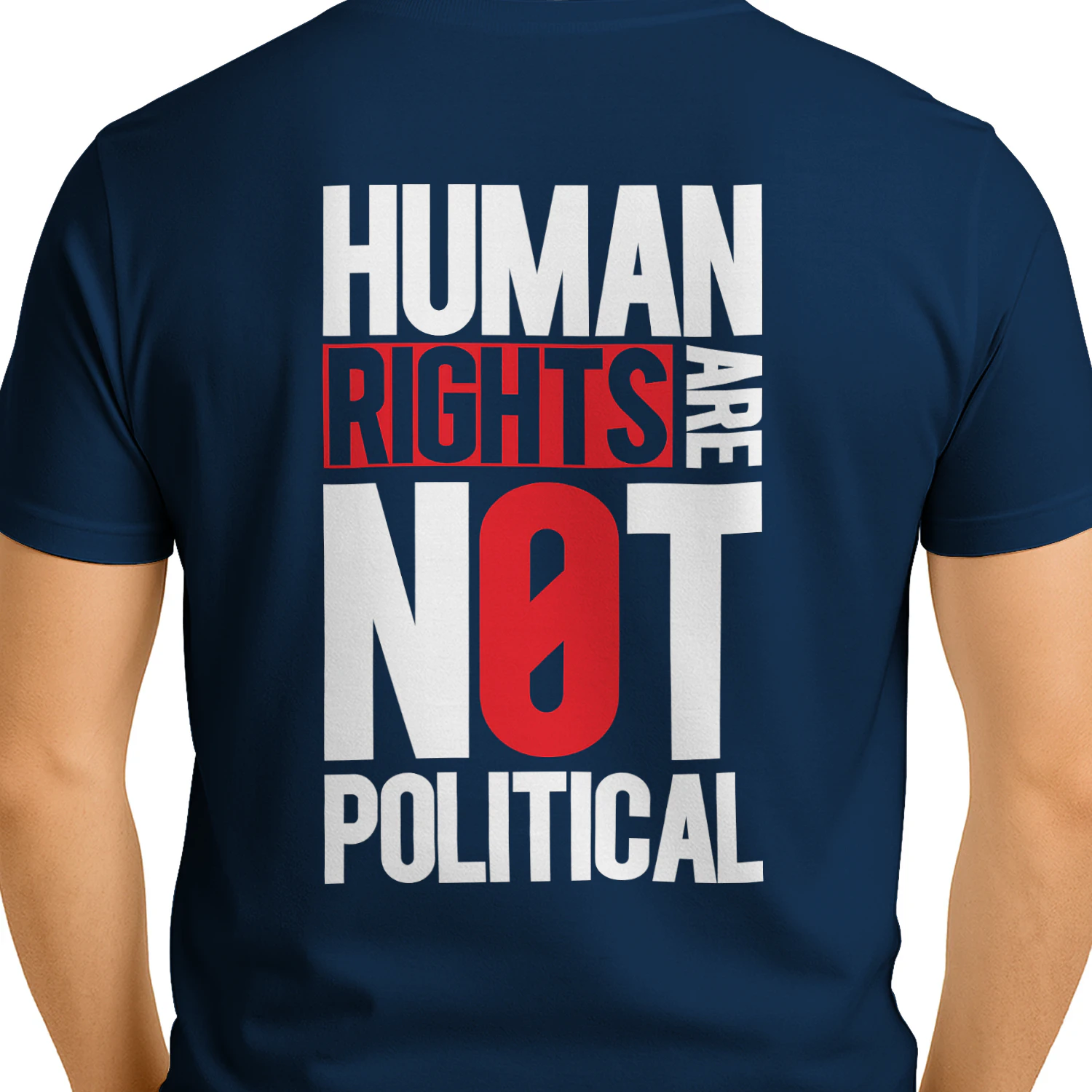 Human Rights Are Not Political - Social Justice & Equality Graphic