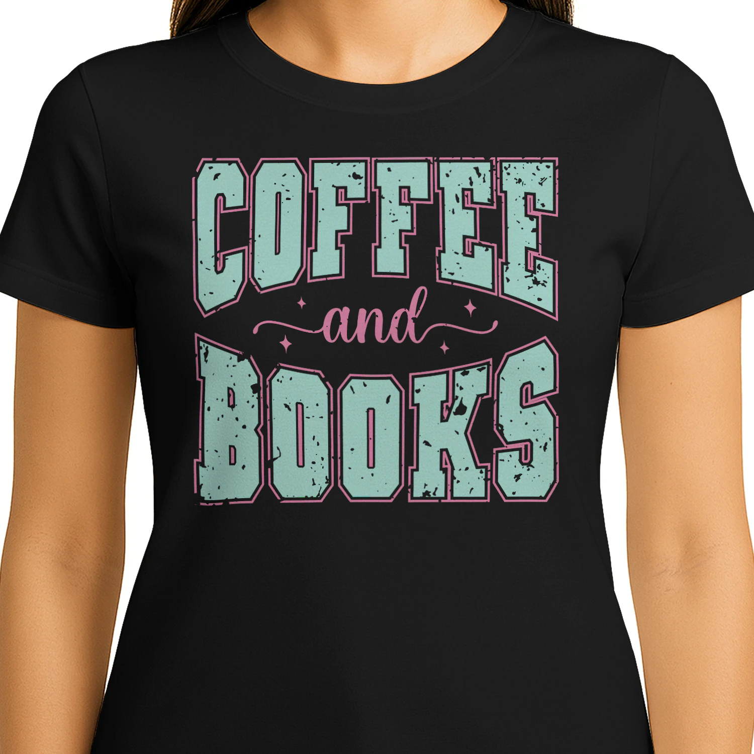 Coffee And Books Retro Book Lover Design - Cute Reading And Coffee Quote