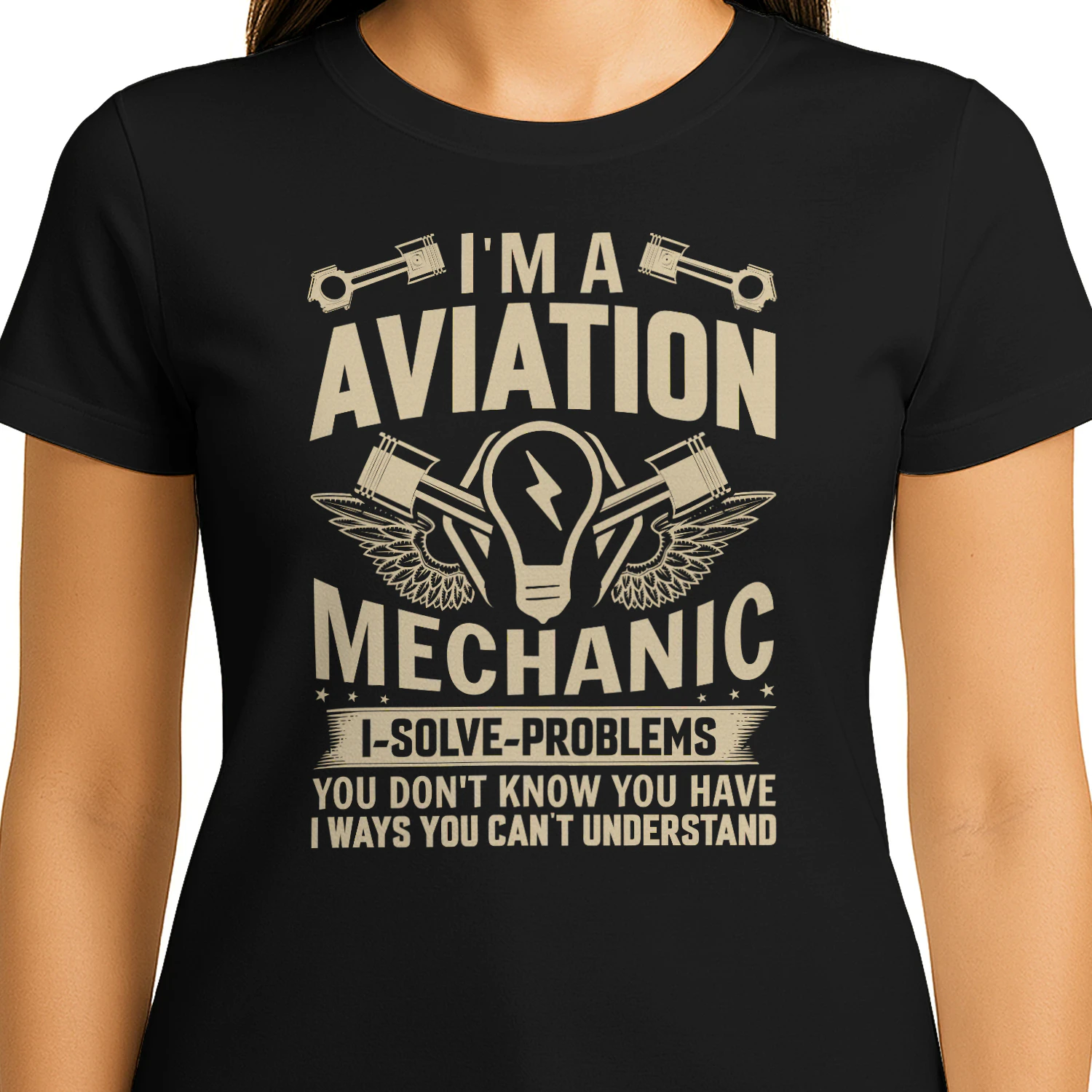 I'm An Aviation Mechanic I Solve Problems - Aircraft Maintenance Graphic