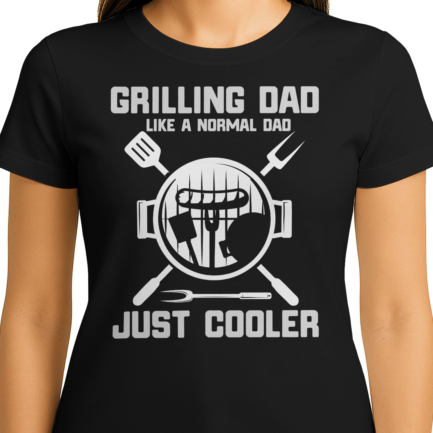Grilling Dad Like A Normal Dad Just Cooler BBQ Grill Master Design