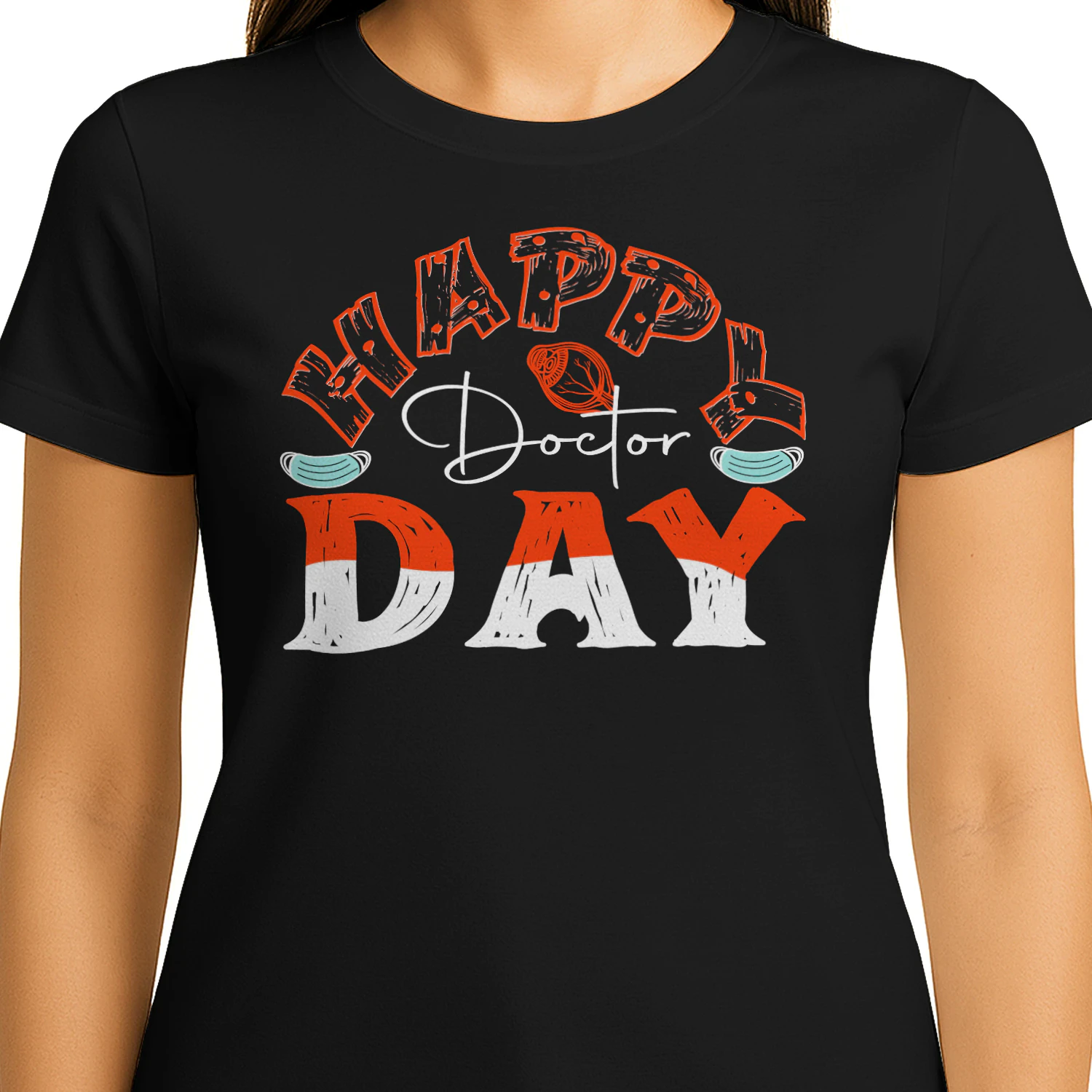 Happy Doctor Day Medical Mask Eye Anatomical Design
