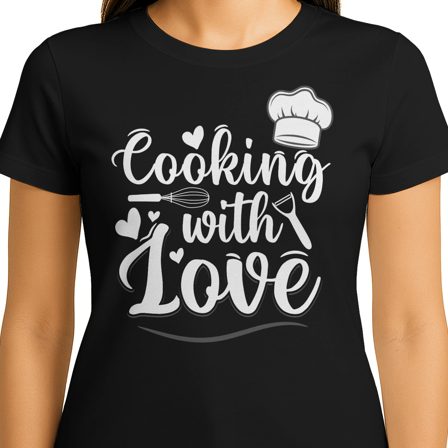 Cooking With Love Chef Hat Whisk Peeler Cute Culinary Design