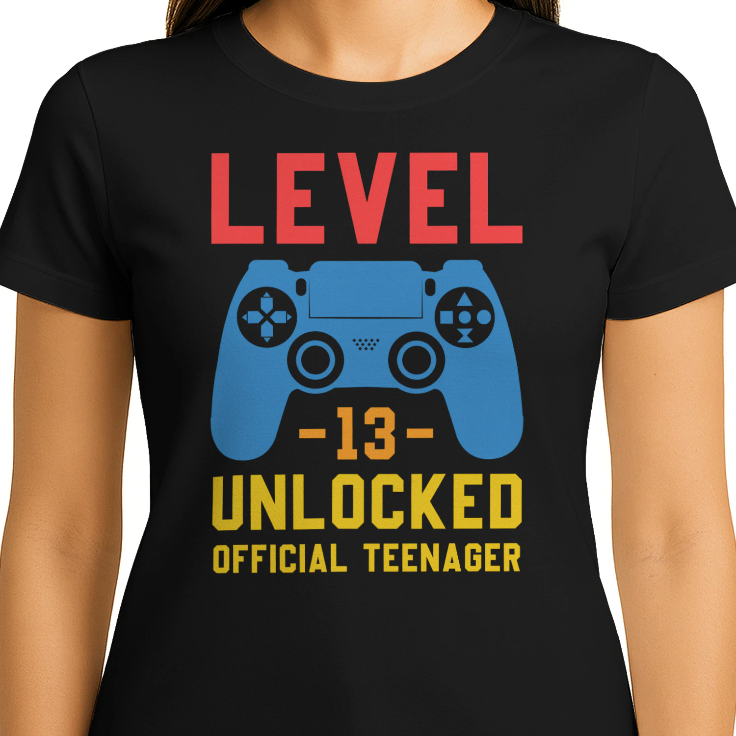 Level 13 Unlocked Official Teenager - Gamer 13th Birthday Graphic