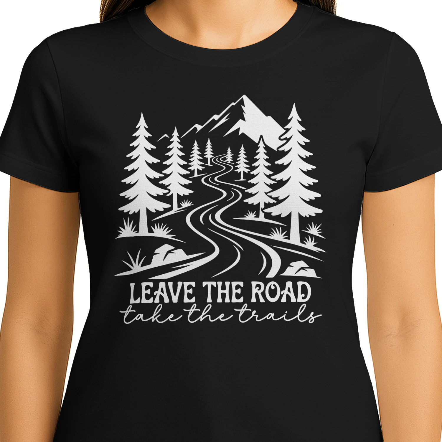 Leave The Road Take The Trails White Mountain - Outdoor Graphic