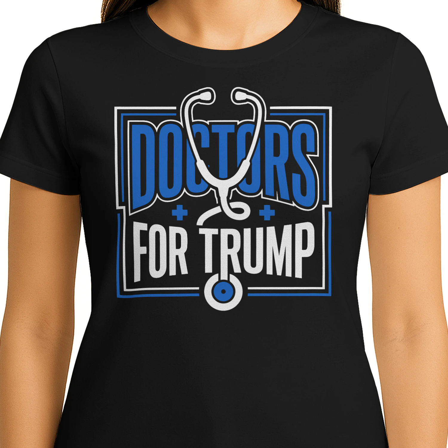 Doctors For Trump Stethoscope Blue Medical Support Design