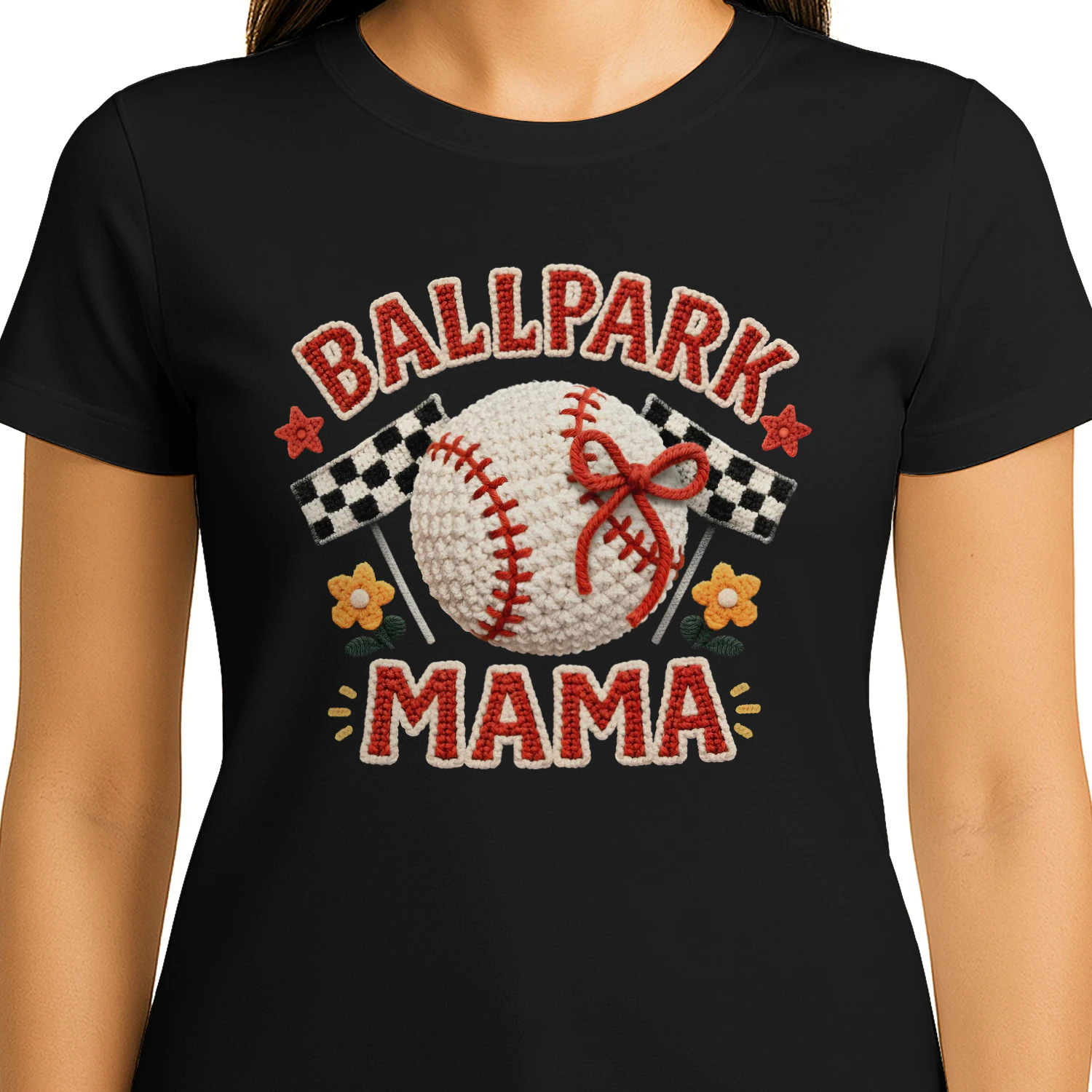 Ballpark Mama Baseball Mom - Cute Softball Game Day Graphic