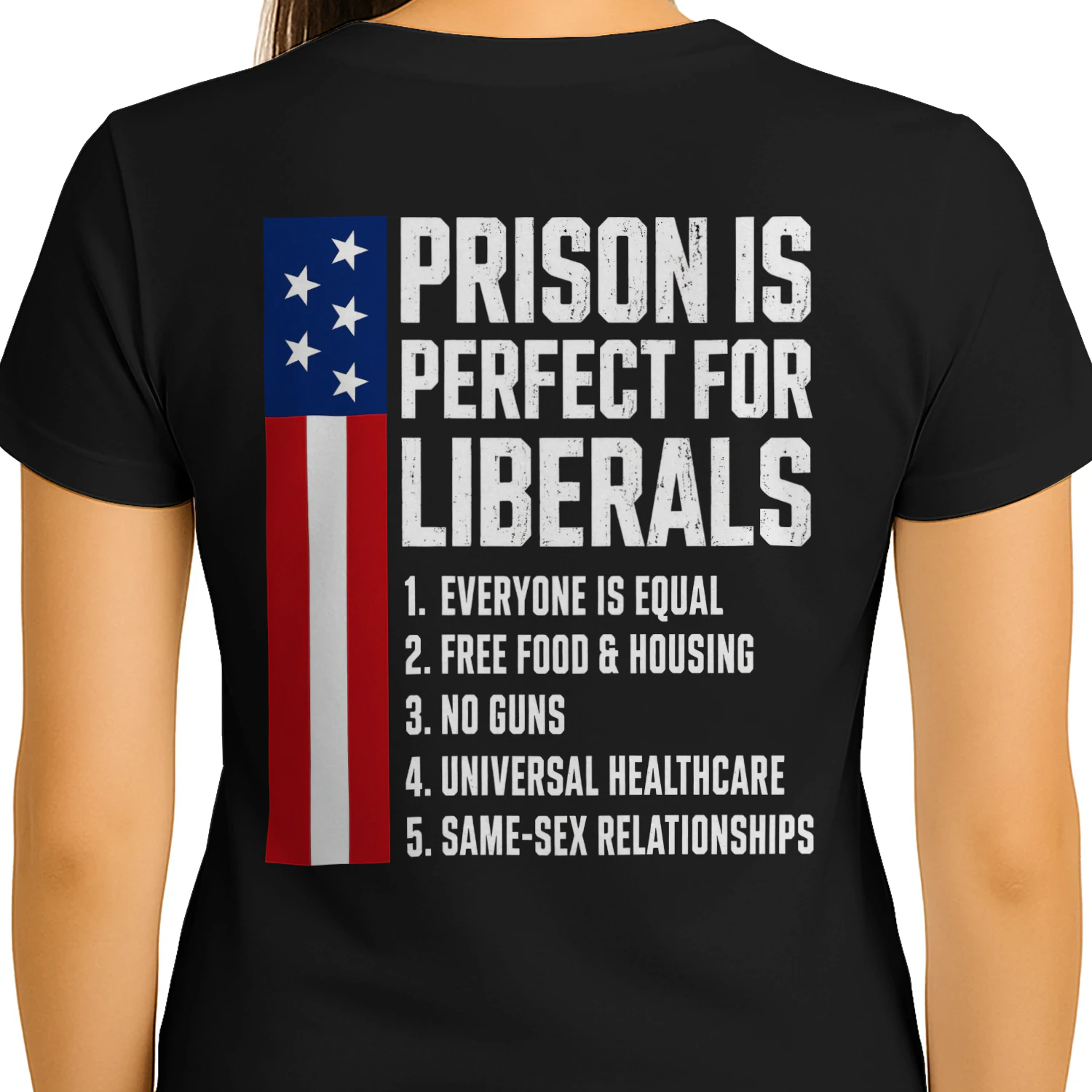 Prison Is Perfect For Liberals - Funny Conservative Political Satire Graphic
