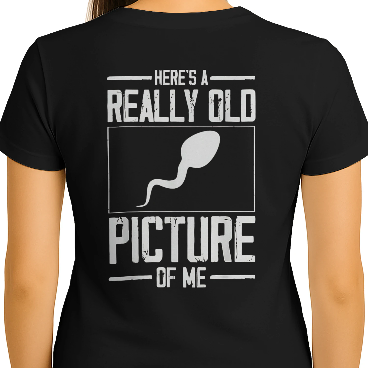 Here's A Really Old Picture Of Me Funny Sperm Cell Graphic