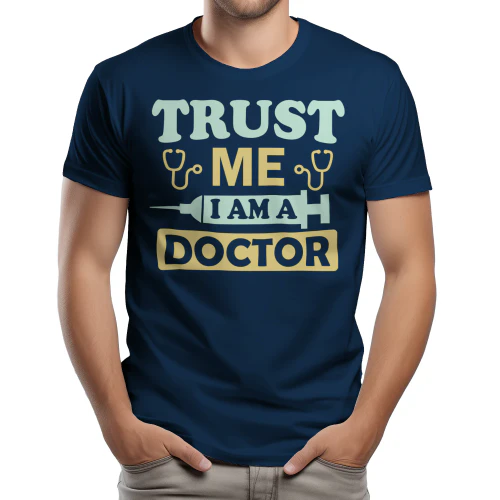 Trust Me I Am A Doctor Syringe Stethoscope Graphic Design