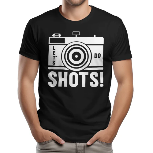 Let's Do Shots - Funny Photographer Pun Vintage Camera Graphic