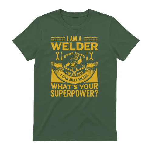 I Am A Welder I Melt Metal What's Your Superpower - Gold Tradesman Graphic