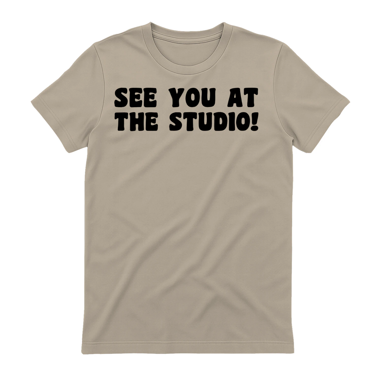 See You At The Studio - Funny Creative Artist Retro Groovy Typography Graphic