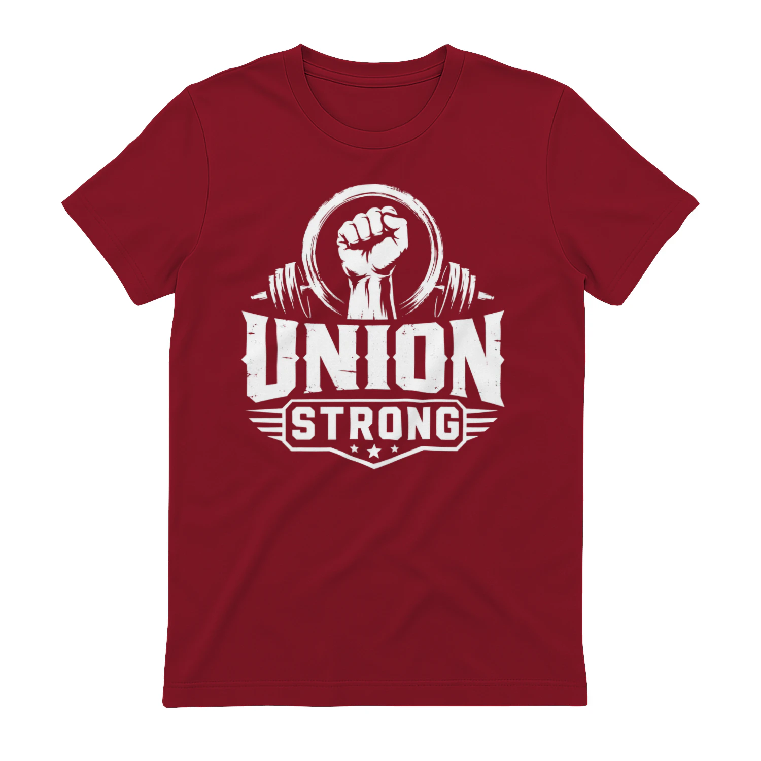 Union Strong Raised Fist Weightlifting - Worker Solidarity Graphic