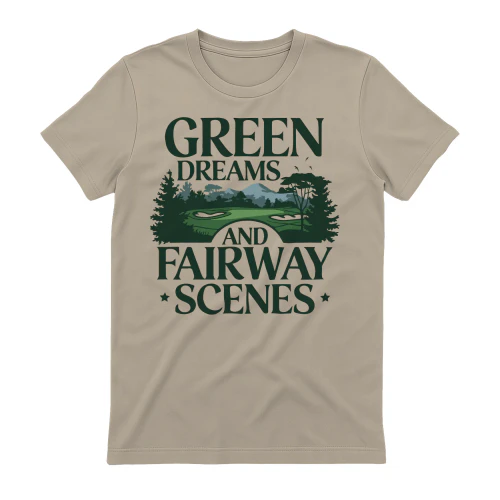 Green Dreams And Fairway Scenes - Dark Green Golf Landscape Design