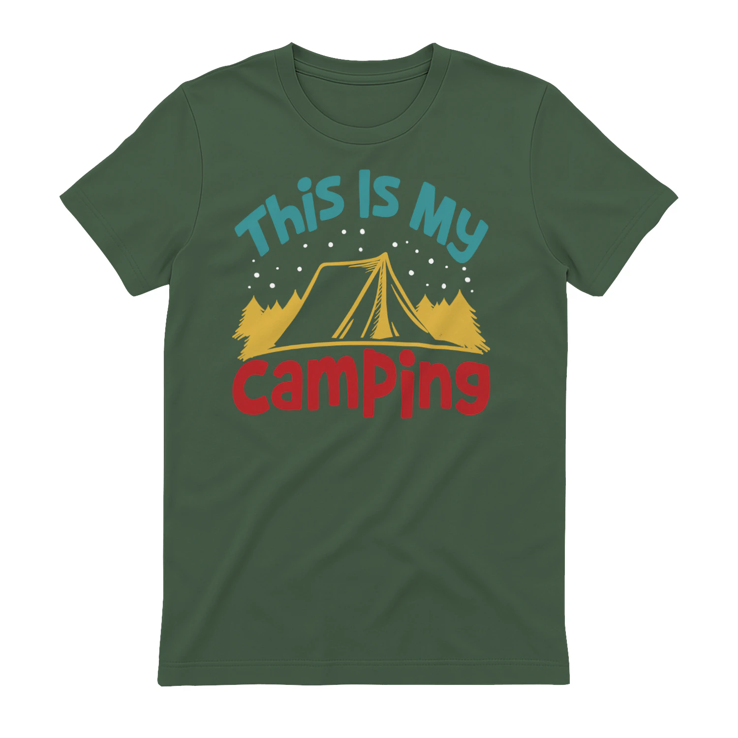 This Is My Camping Tent Outdoor Adventure Vintage Design