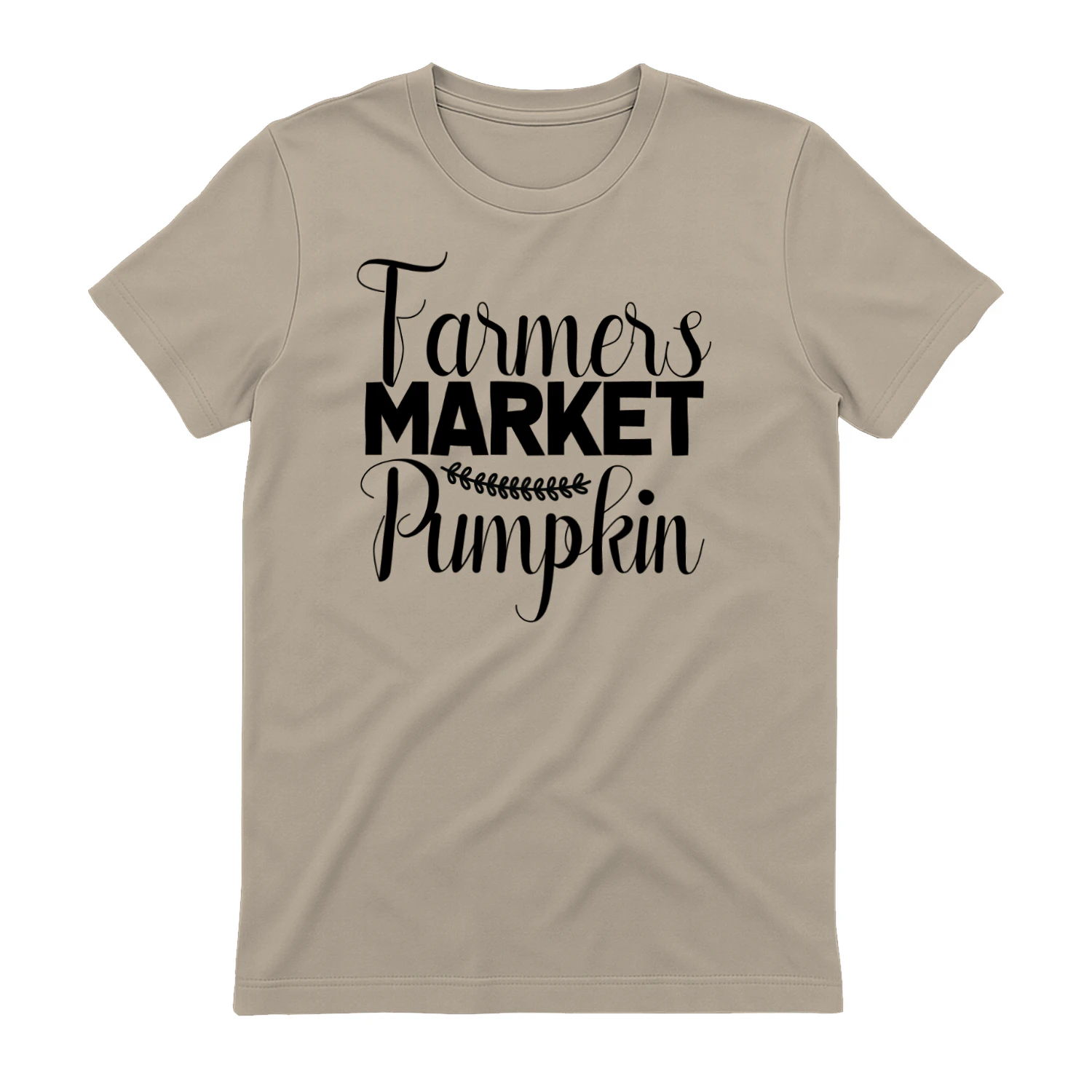 Farmers Market Pumpkin - Autumn Fall Harvest Typography Graphic