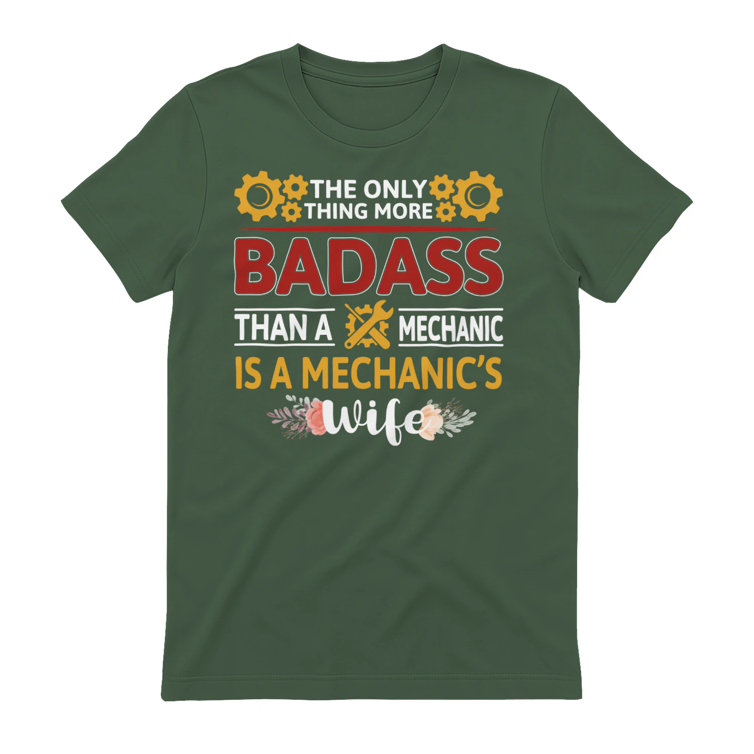 Badass Mechanic's Wife - Proud Mechanic Spouse Graphic