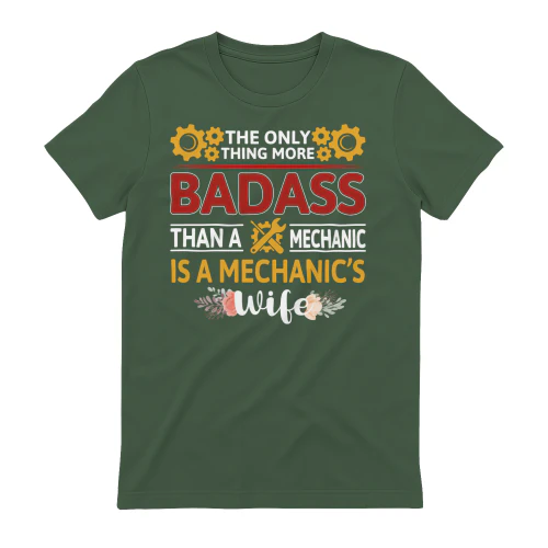 Badass Mechanic's Wife - Proud Mechanic Spouse Graphic
