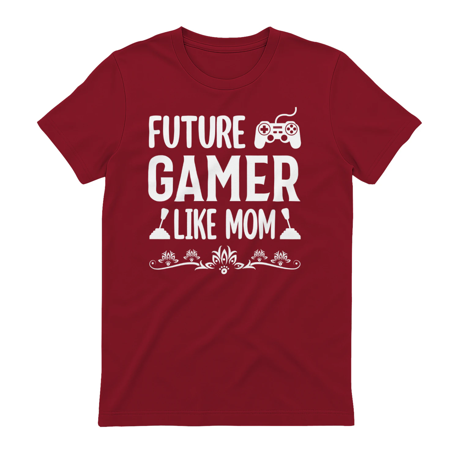 Future Gamer Like Mom Controller Typography Graphic Design