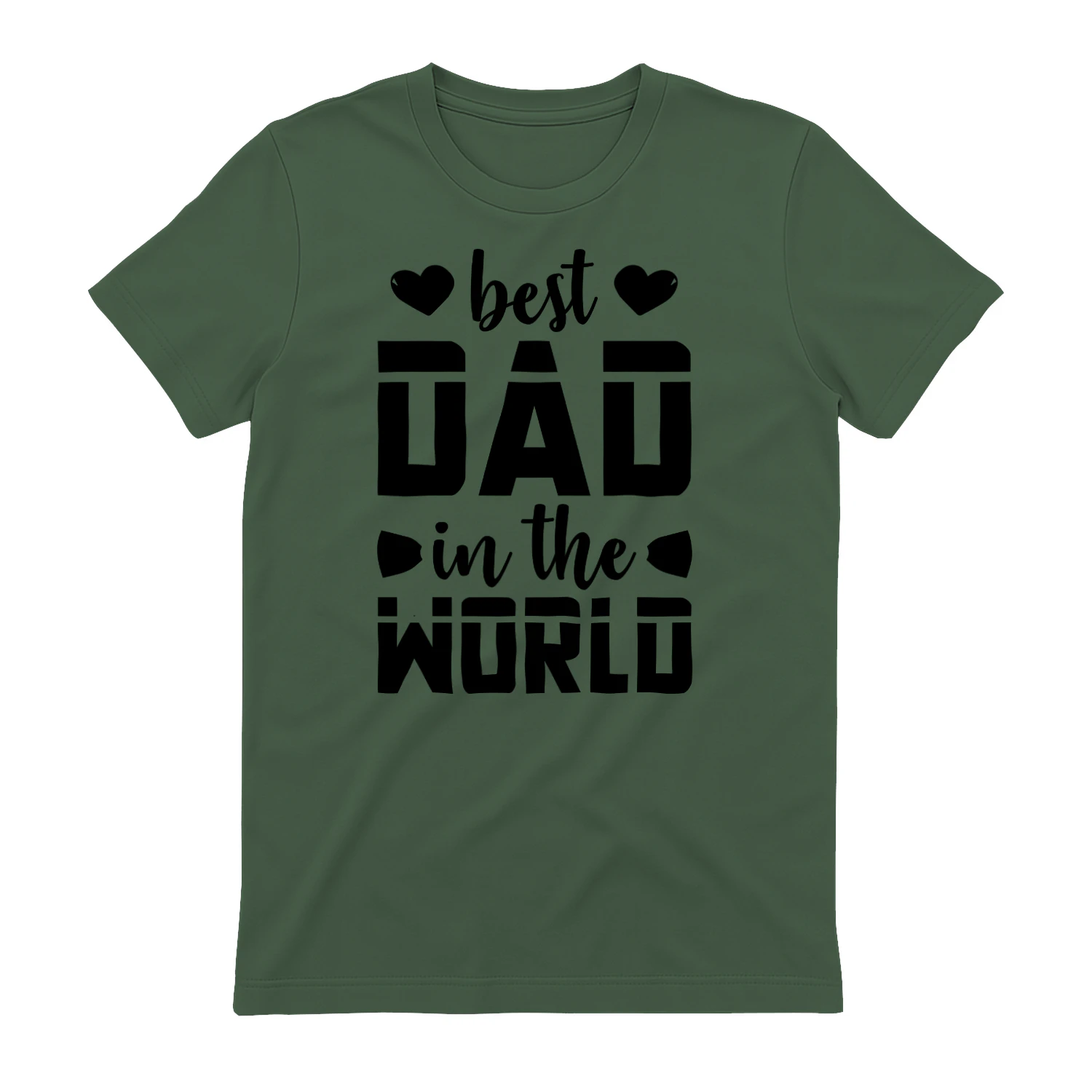 Best Dad In The World Bold Typography Father Appreciation Design