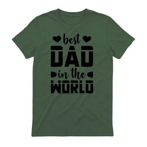 Best Dad In The World Bold Typography Father Appreciation Design