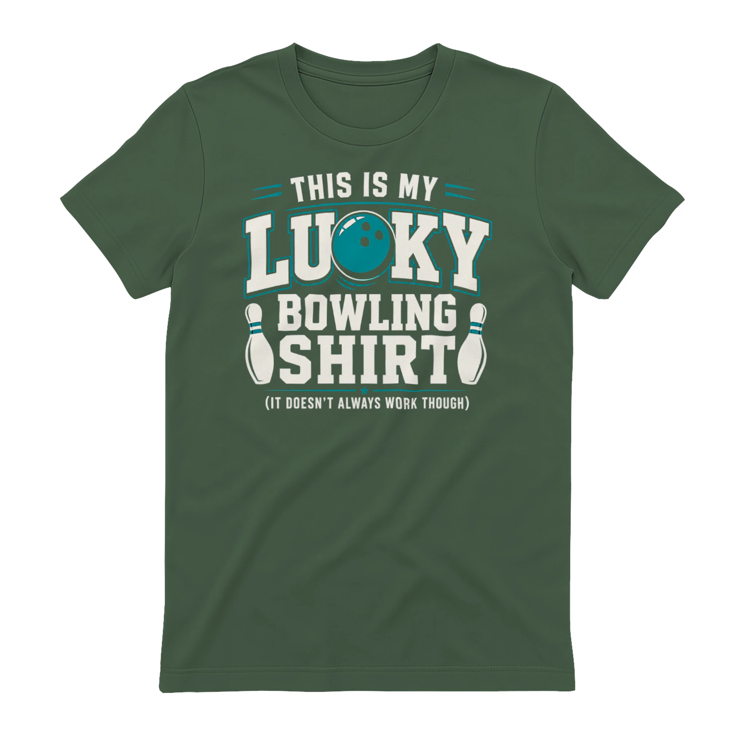 This Is My Lucky Bowling Shirt Funny Quote - Sarcastic Bowler Graphic Design