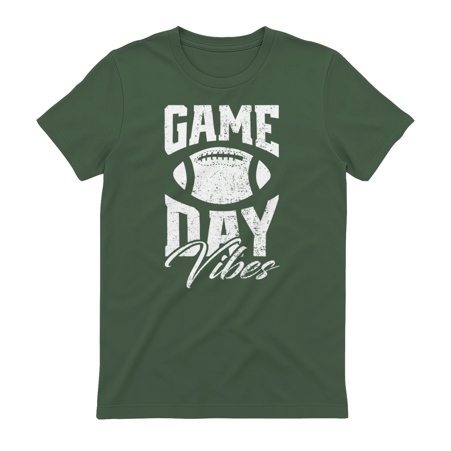 Game Day Vibes Football Distressed Vintage Style - Bold Sports Fan Design