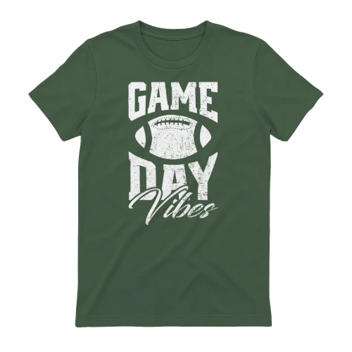 Game Day Vibes Football Distressed Vintage Style - Bold Sports Fan Design