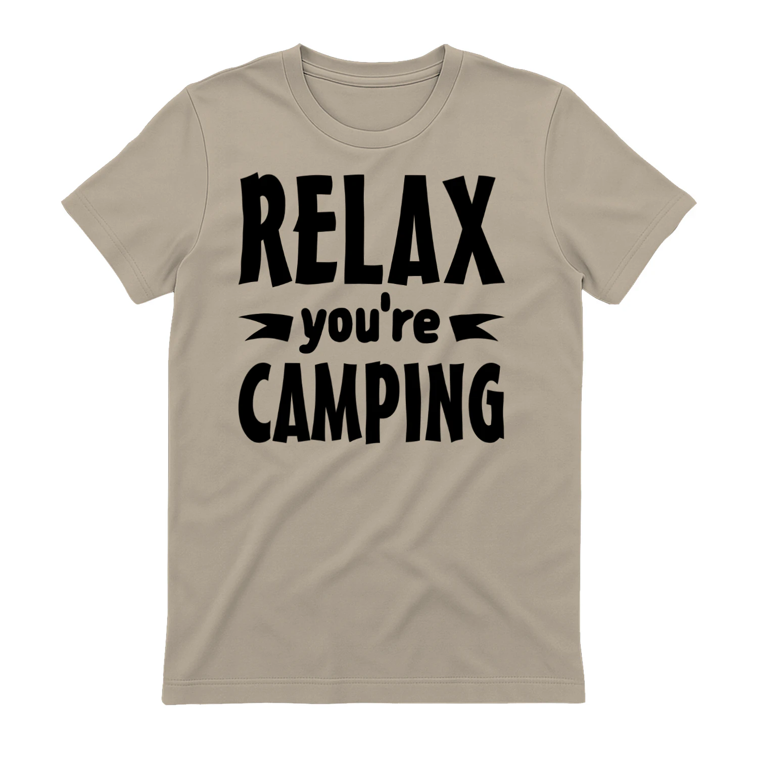 Relax Youre Camping Funny Minimalist Outdoor Quote Design