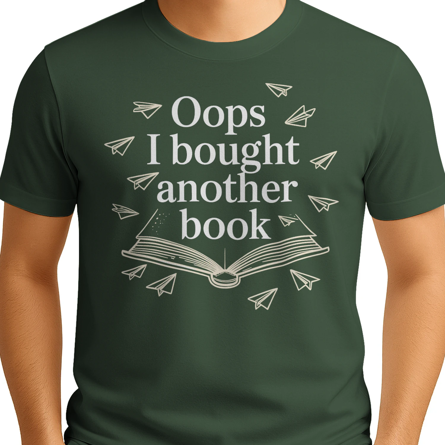 Oops I Bought Another Book Funny Reader Quote - Bookworm Reading Humor Design