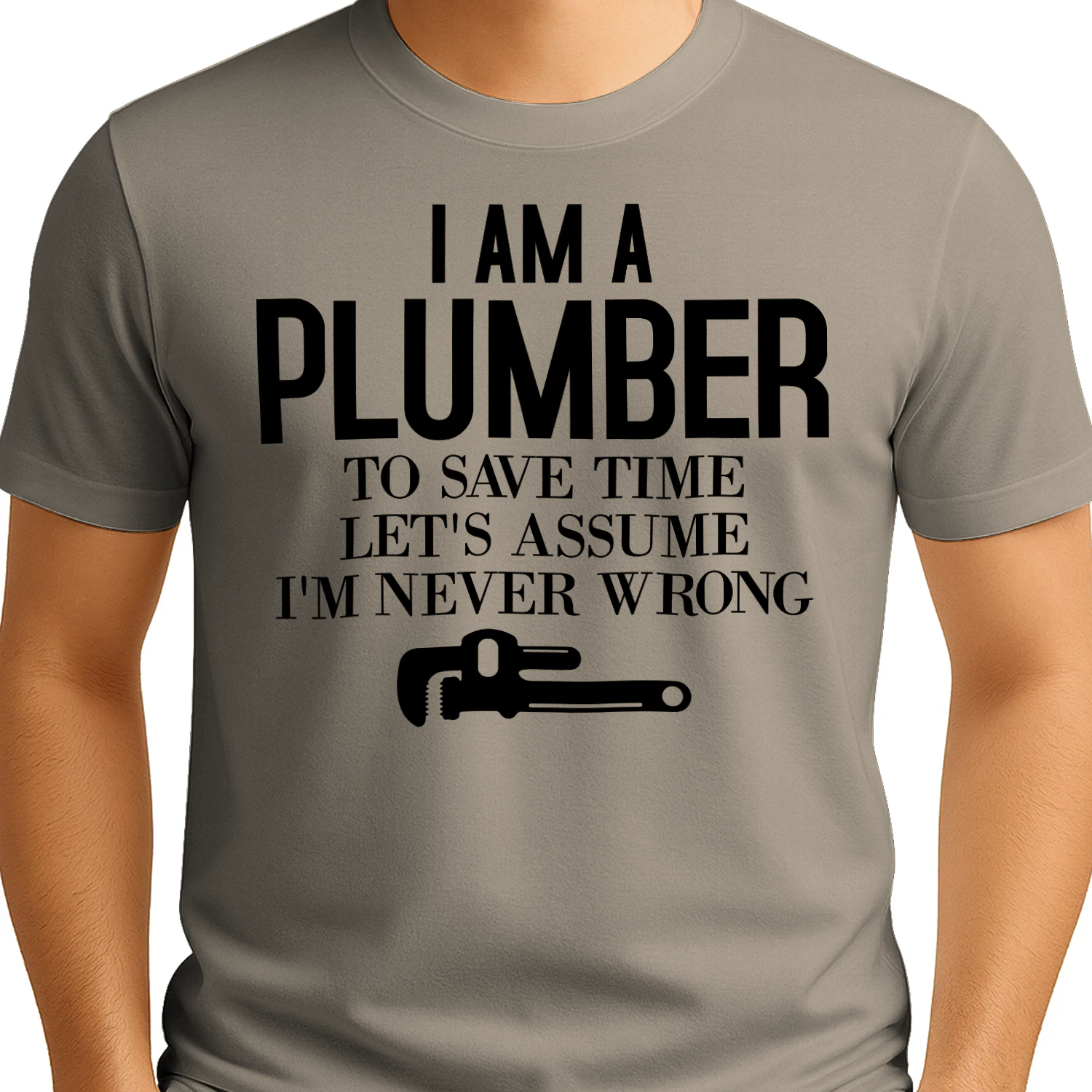 I Am A Plumber To Save Time Let's Assume I'm Never Wrong Design