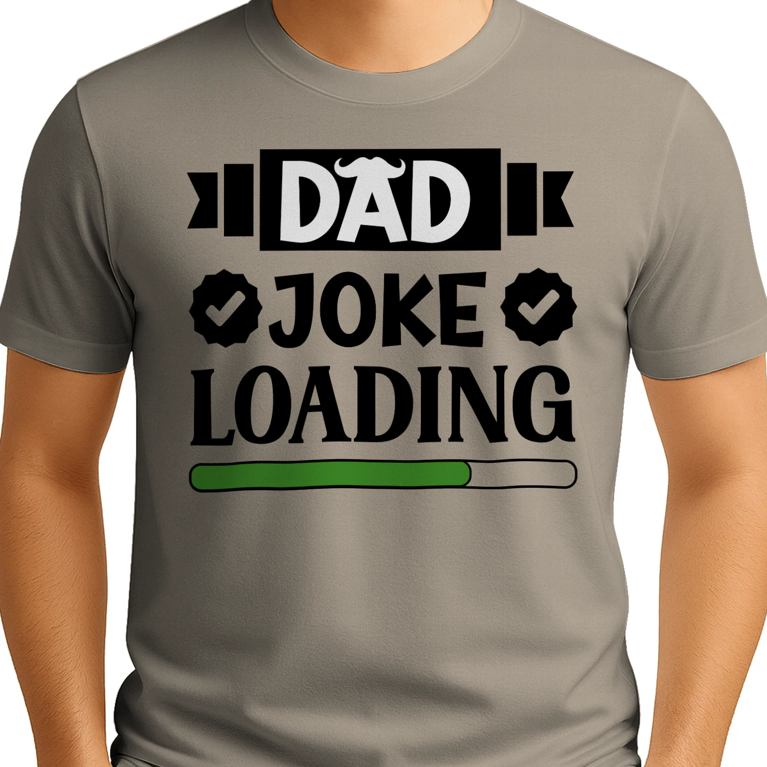 Dad Joke Loading Green Progress Bar Funny Father's Day Design
