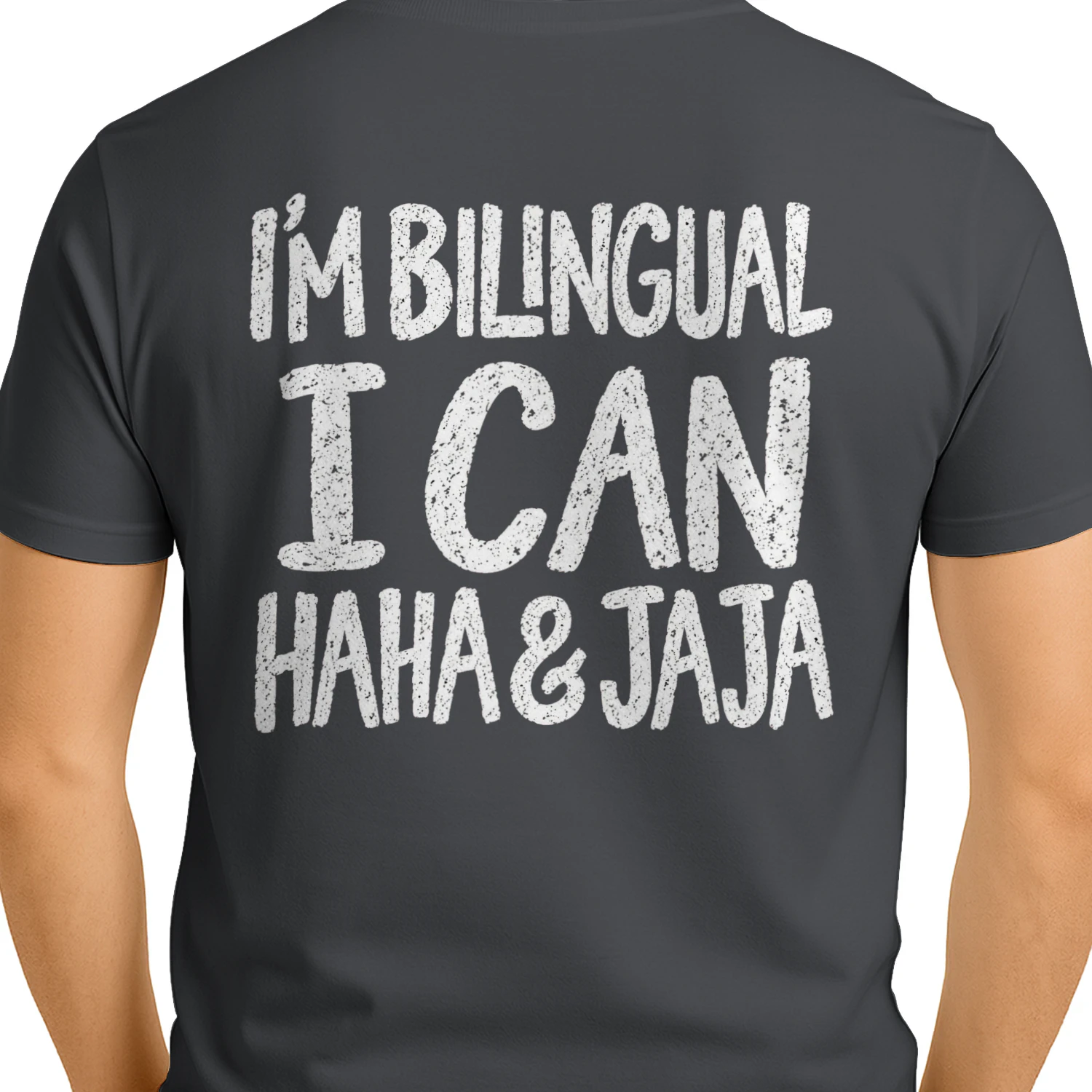 I'm Bilingual I Can Haha & Jaja - Funny Spanish Humor Graphic