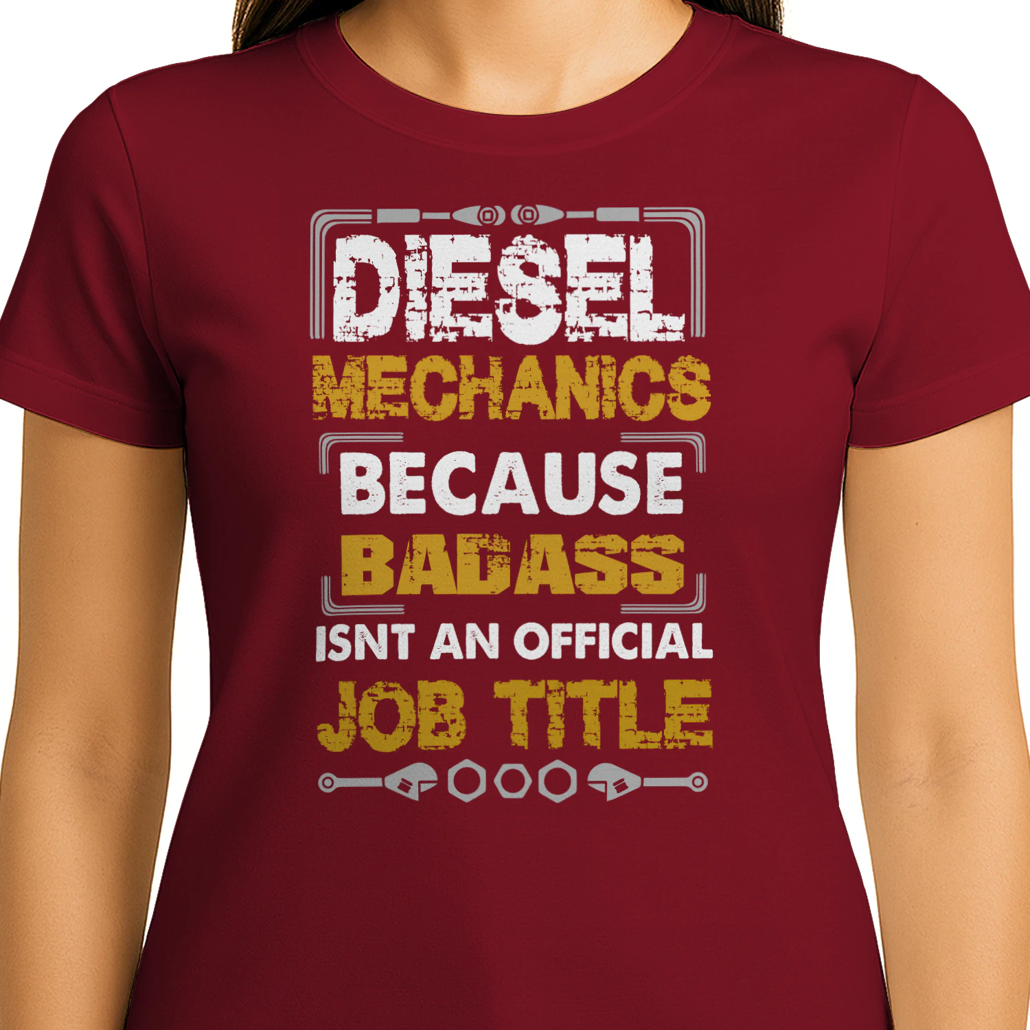 Diesel Mechanics Badass Job Title - Heavy Duty Technician Graphic