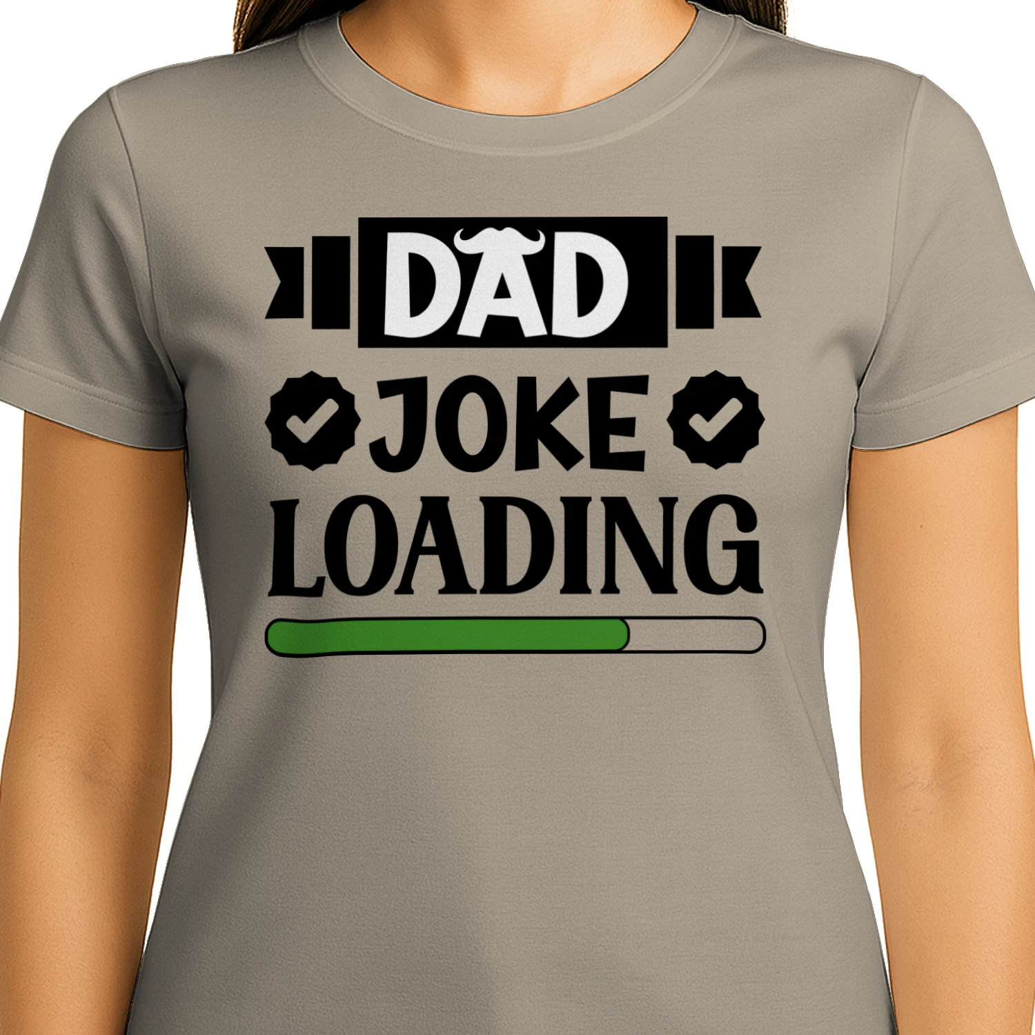 Dad Joke Loading Green Progress Bar Funny Father's Day Design