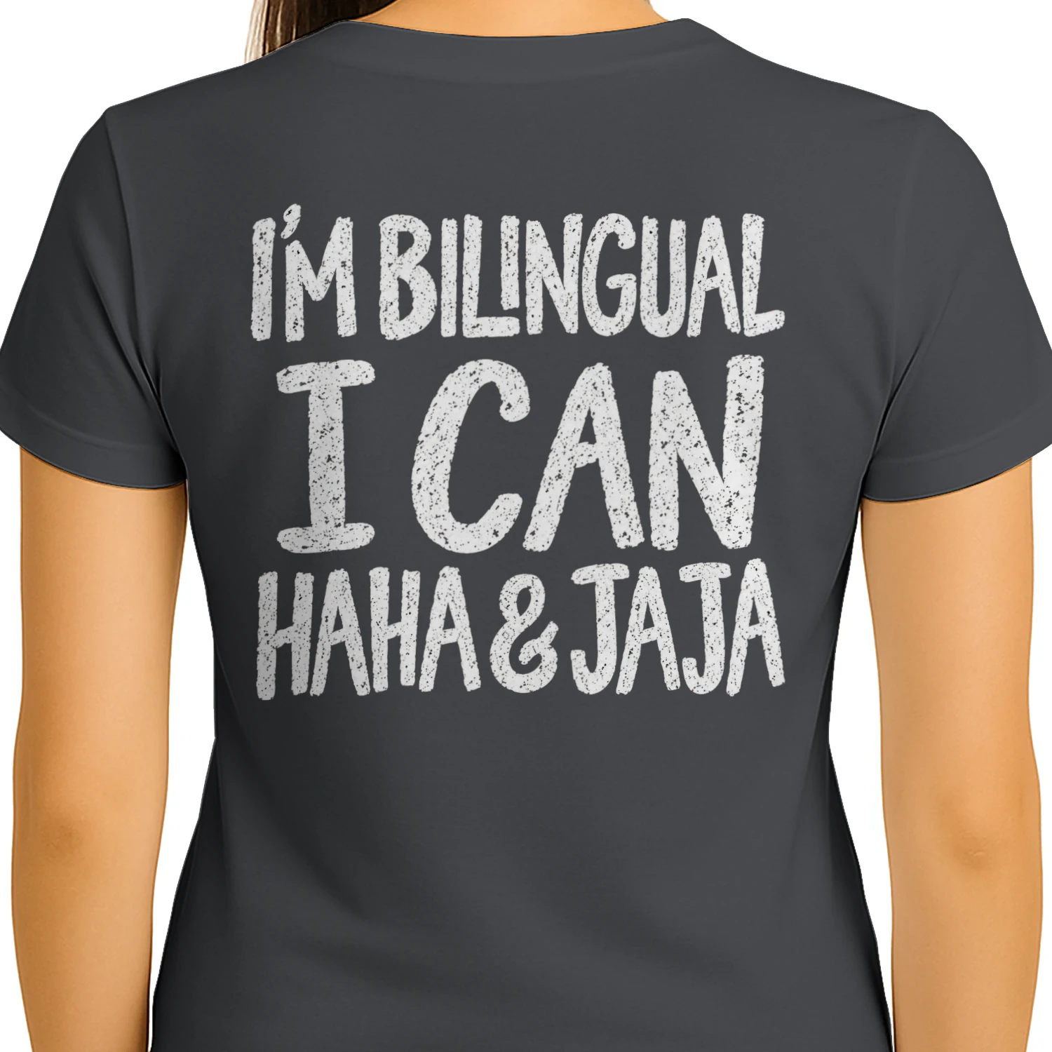 I'm Bilingual I Can Haha & Jaja - Funny Spanish Humor Graphic
