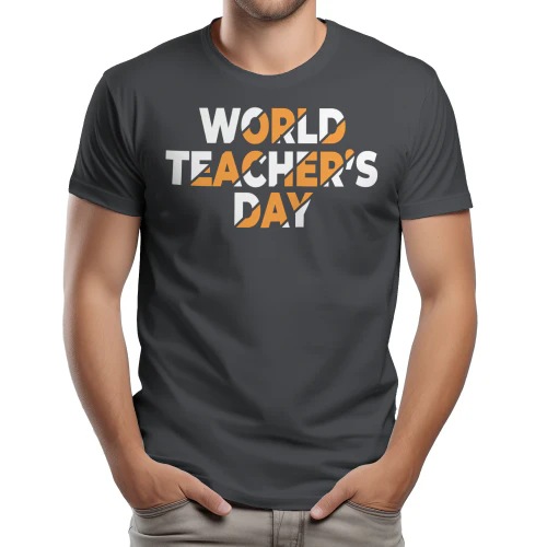 World Teachers Day Sliced Typography Modern Graphic Design