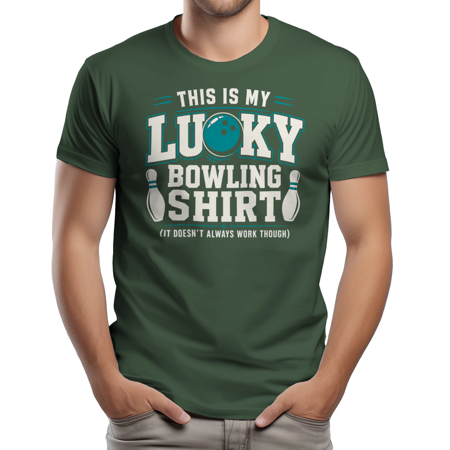 This Is My Lucky Bowling Shirt Funny Quote - Sarcastic Bowler Graphic Design