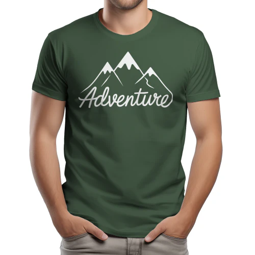 Adventure Minimalist Mountain Line Art Hiking Camping Graphic Design