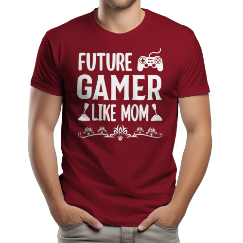 Future Gamer Like Mom Controller Typography Graphic Design