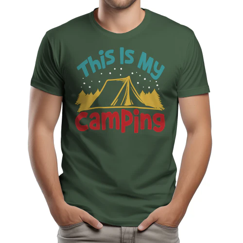 This Is My Camping Tent Outdoor Adventure Vintage Design