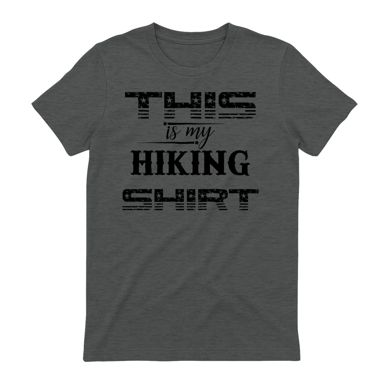 This Is My Hiking Shirt Patriotic Flag Typography Graphic Design