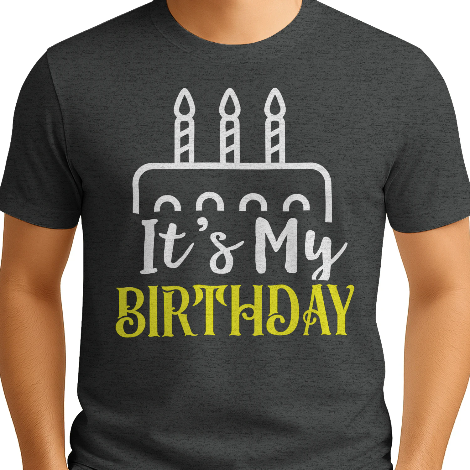 It's My Birthday Cake Candle Graphic - Funny Birthday Celebration Shirt