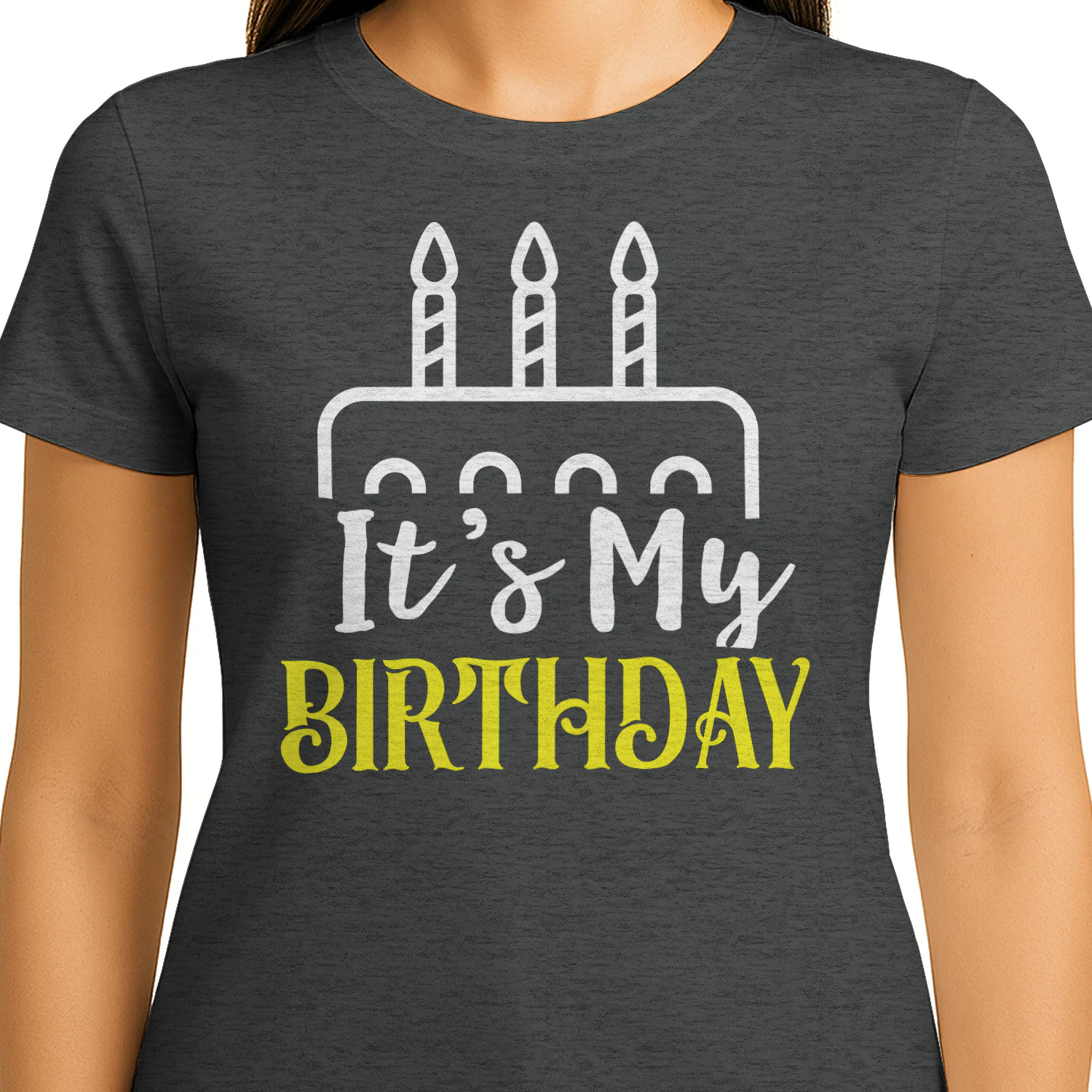 It's My Birthday Cake Candle Graphic - Funny Birthday Celebration Shirt