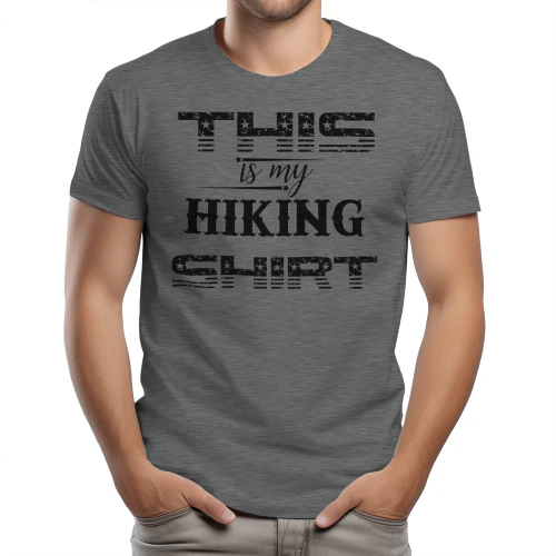 This Is My Hiking Shirt Patriotic Flag Typography Graphic Design
