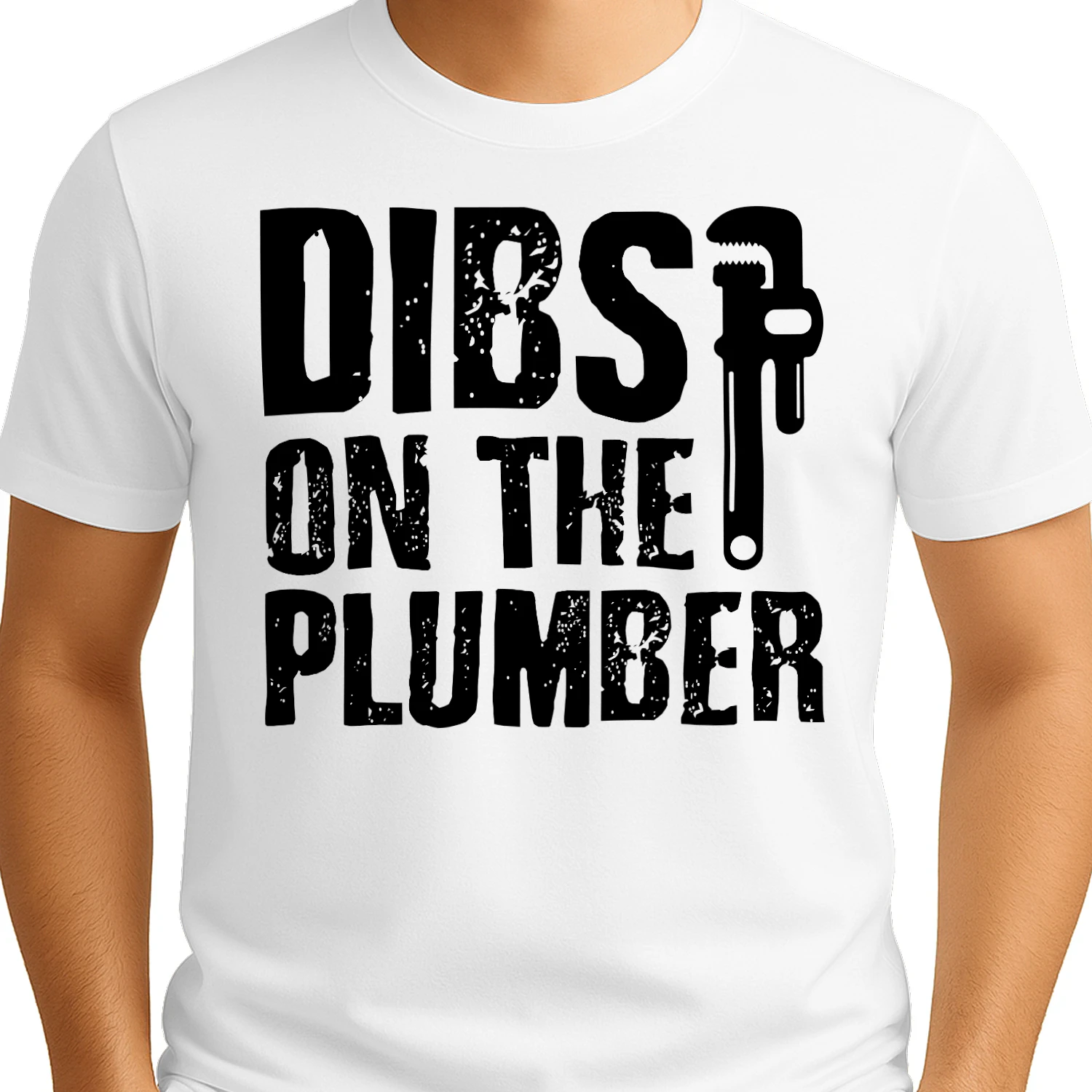 Dibs On The Plumber Cute Husband Wife Trade Pride Design