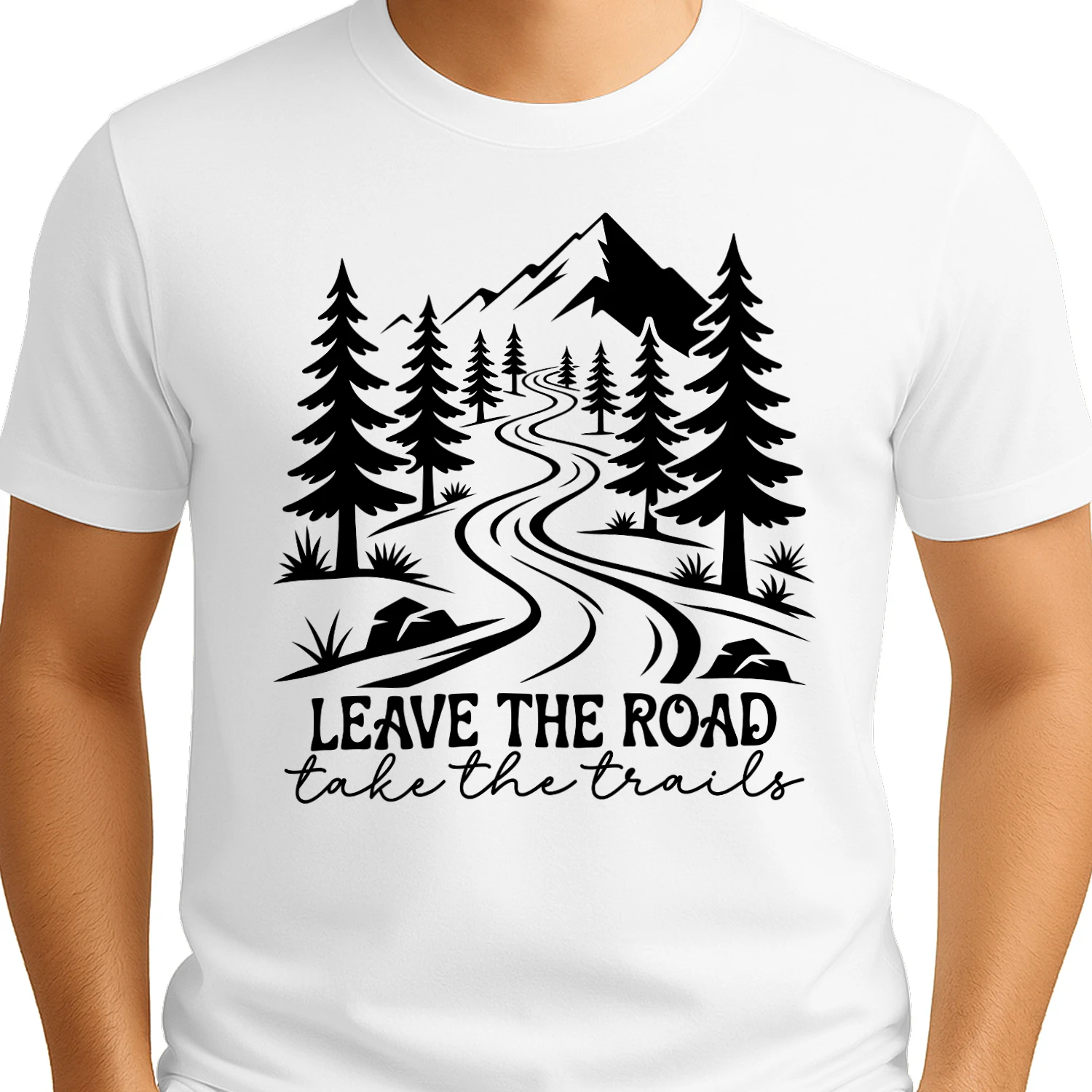 Leave The Road Take The Trails White Mountain - Outdoor Graphic