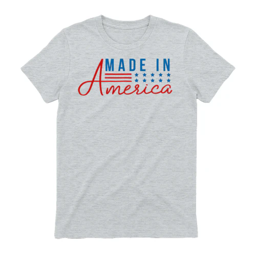 Made In America Patriotic Red White Blue - Fourth Of July Graphic